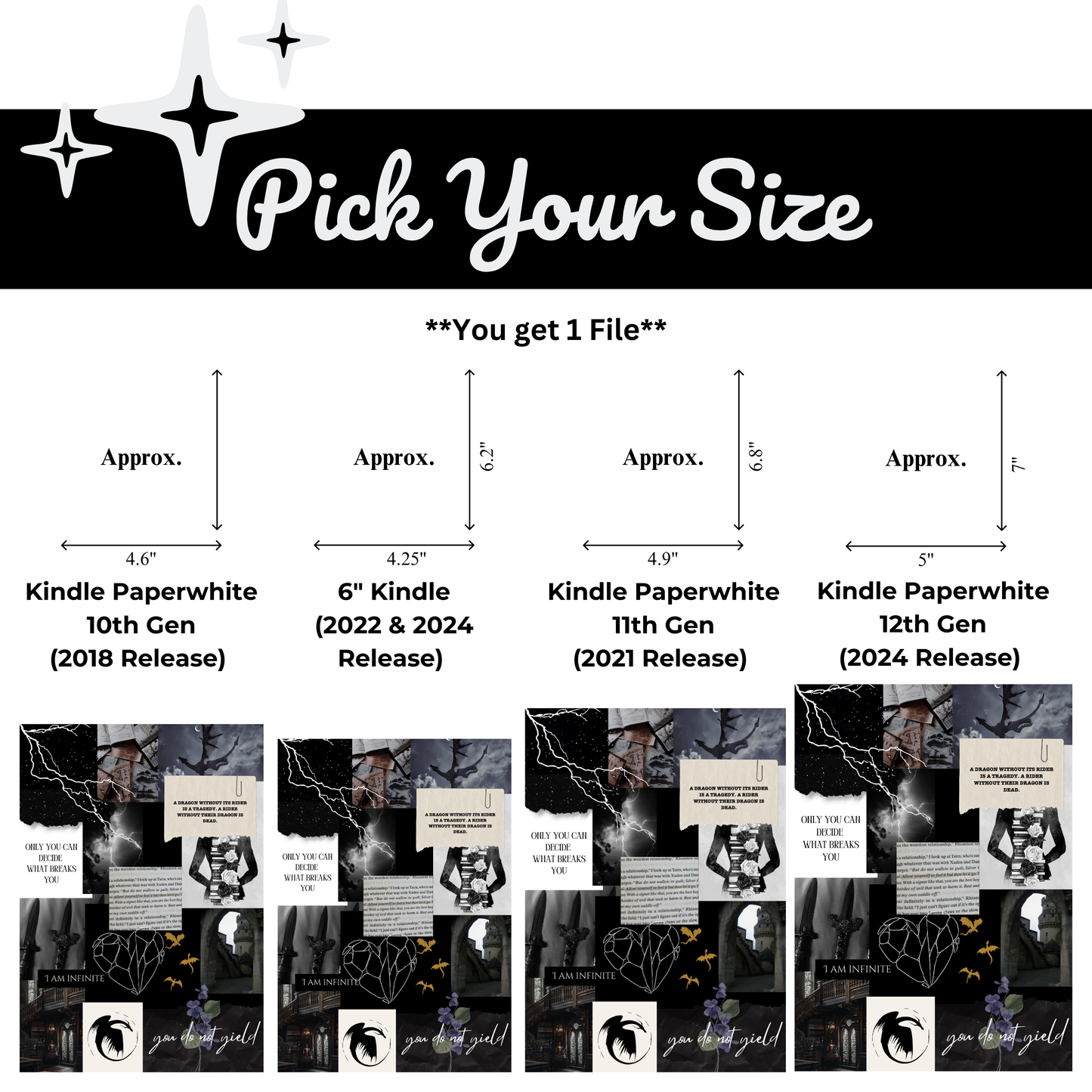 Fourth Wing Inspired - Kindle Insert (Printable)