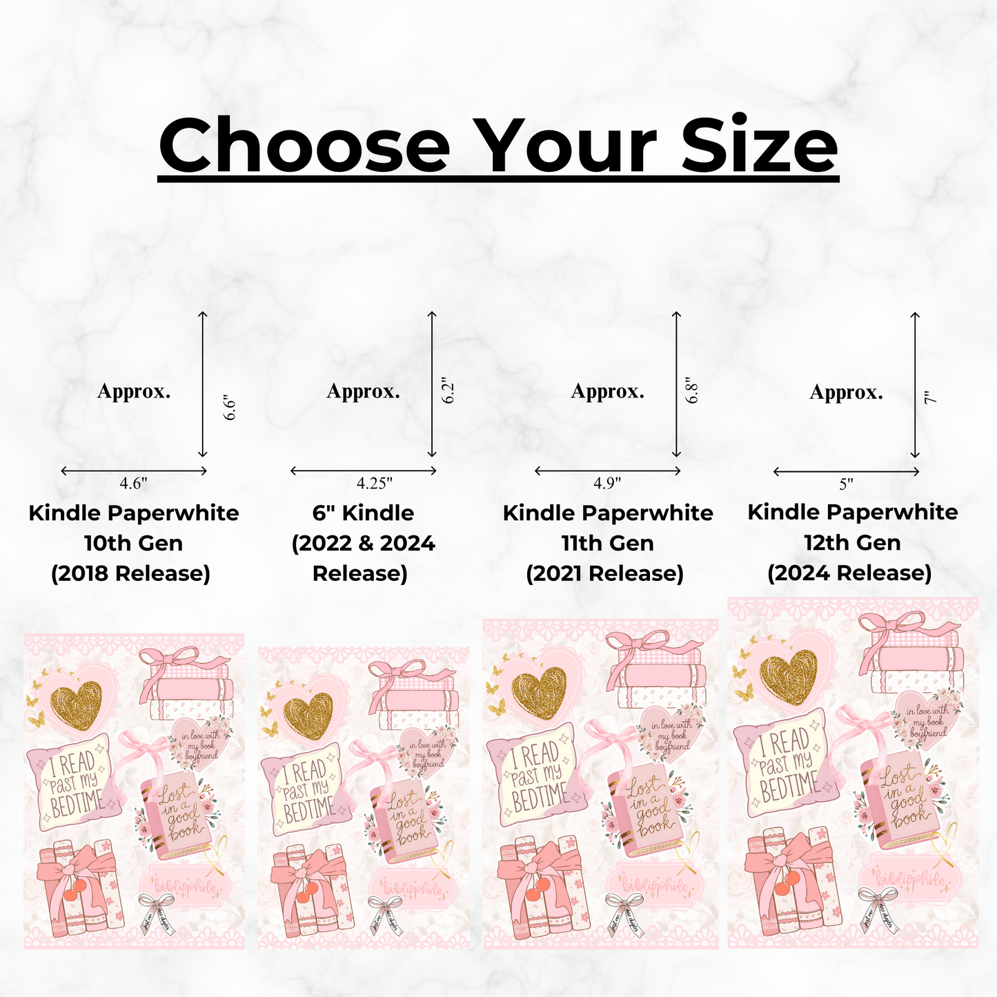 Pastel Pink Dream - Kindle Insert