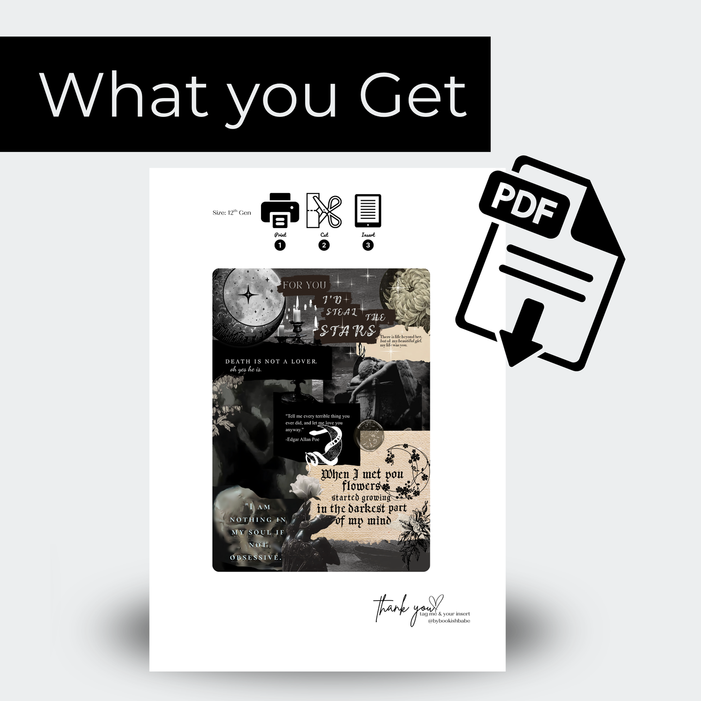 Dark Affair - Kindle Insert (Printable)