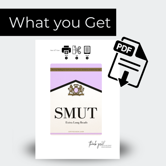 Purple Marlboro - Kindle Insert (Printable)