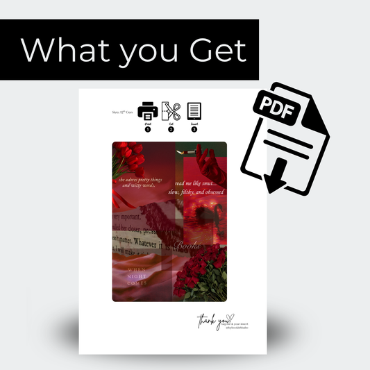 Red Haze - Kindle Insert (Printable)