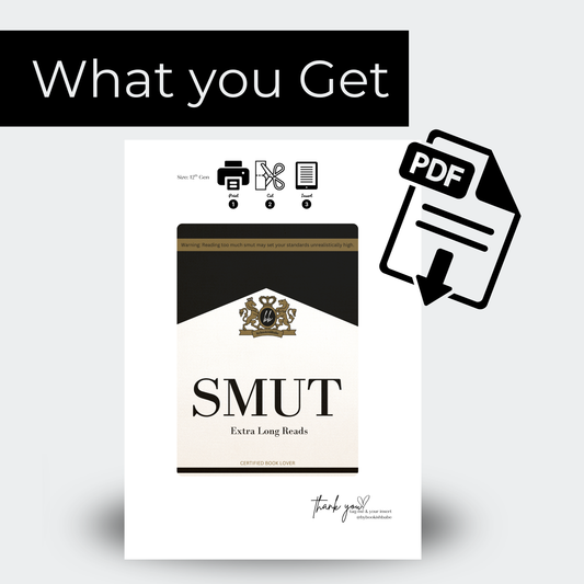 Black Marlboro - Kindle Insert (Printable)