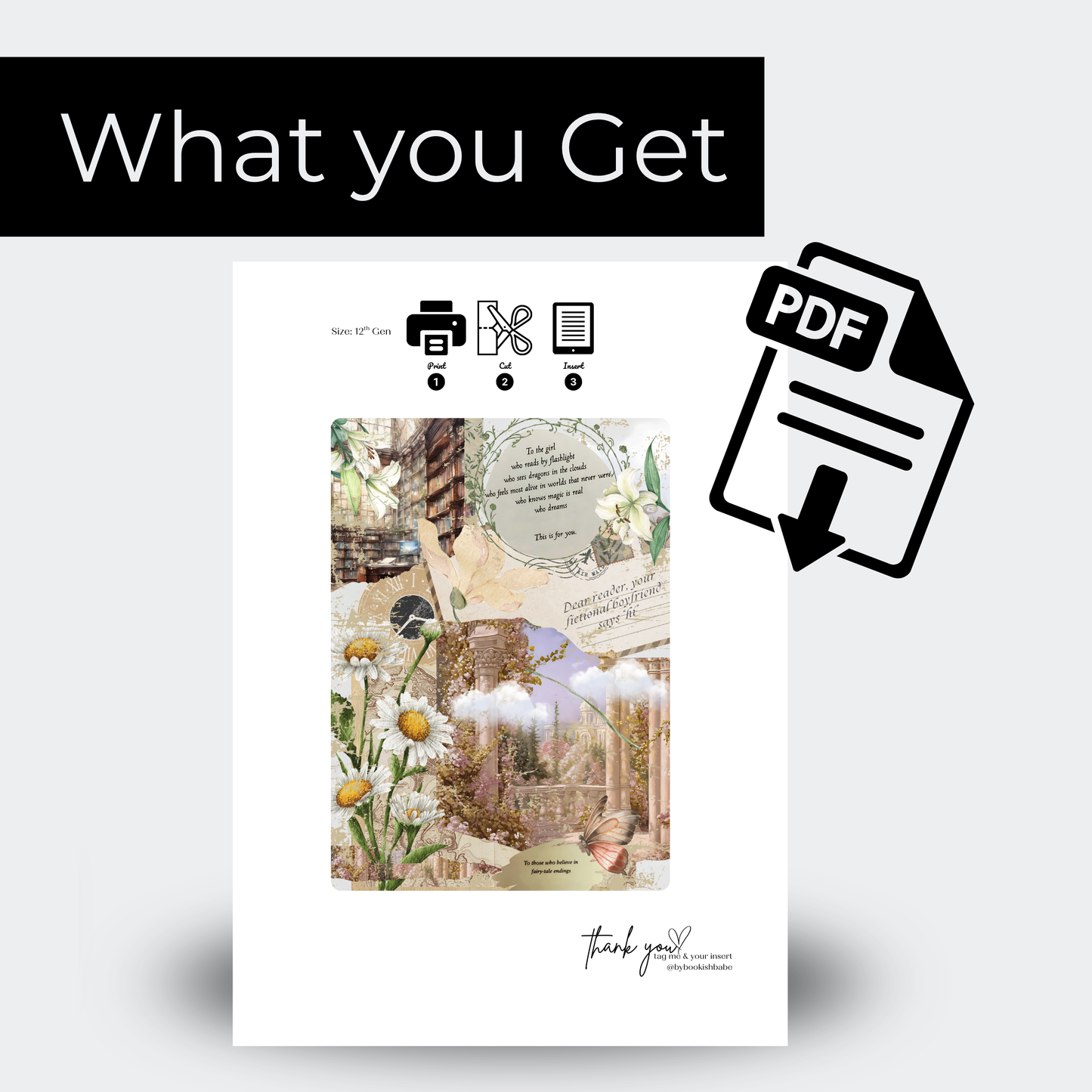 Summer Dream - Kindle Insert (Printable)