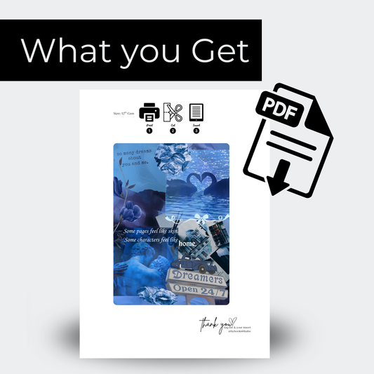 Blue Haze - Kindle Insert (Printable)