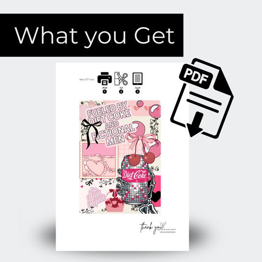 Pink Diet Coke - Kindle Insert (Printable)