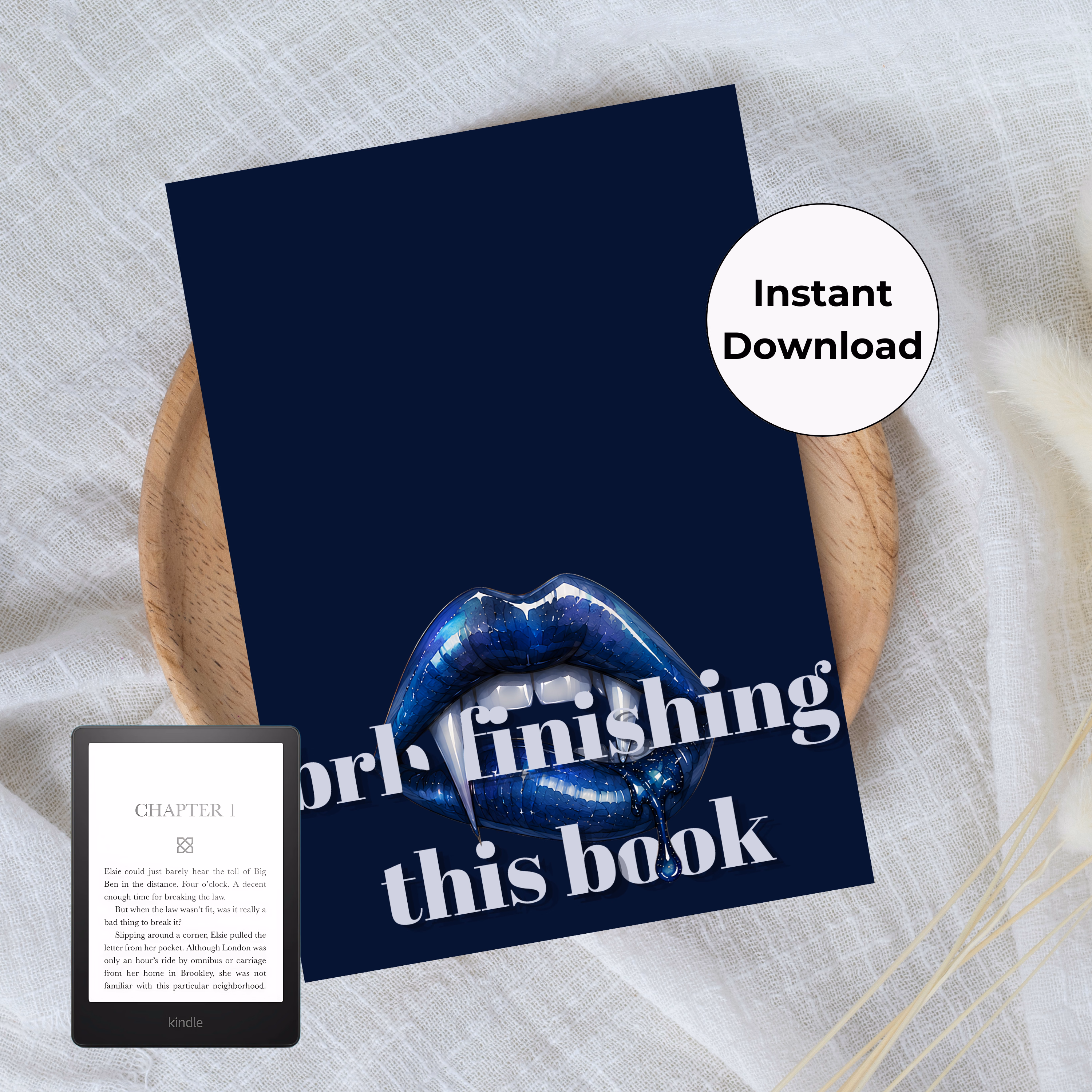 brb, finishing this book printable Kindle insert