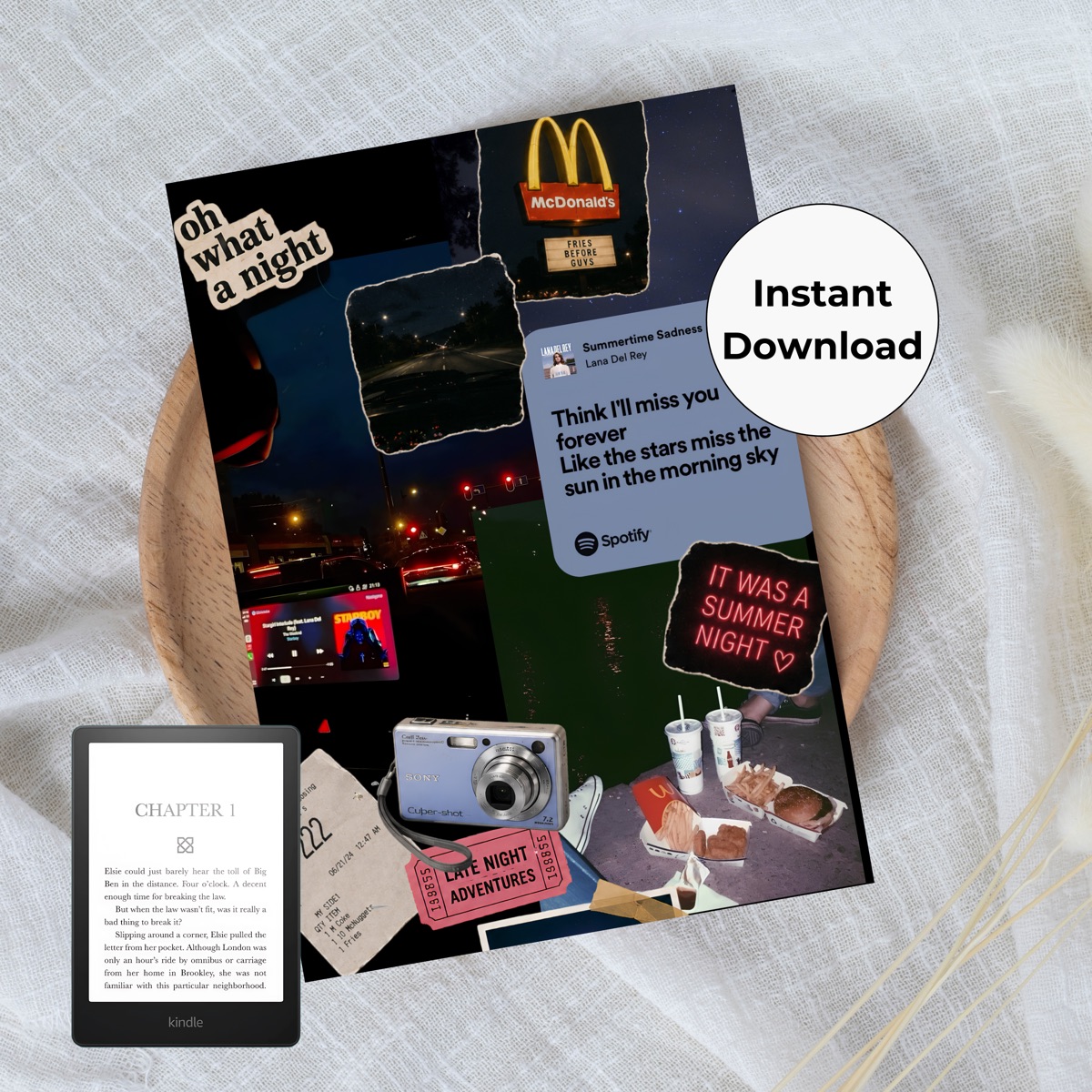 midnight drive – printable Kindle insert