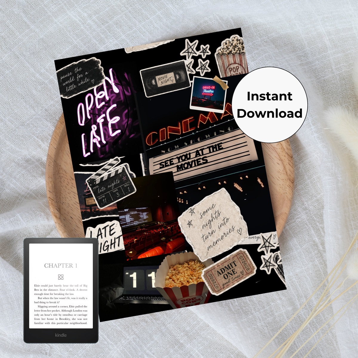 midnight movie – printable Kindle insert