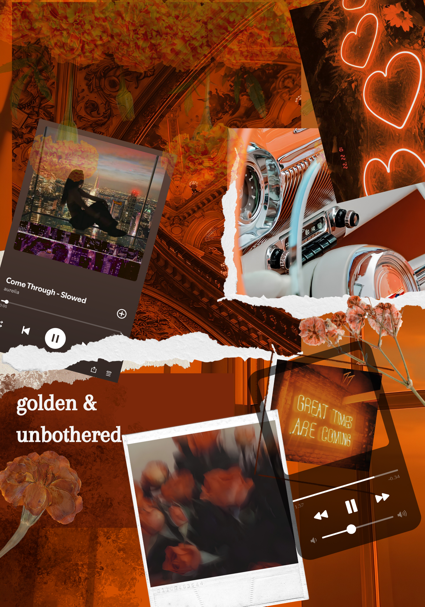 Golden and Unbothered kindle insert artwork preview