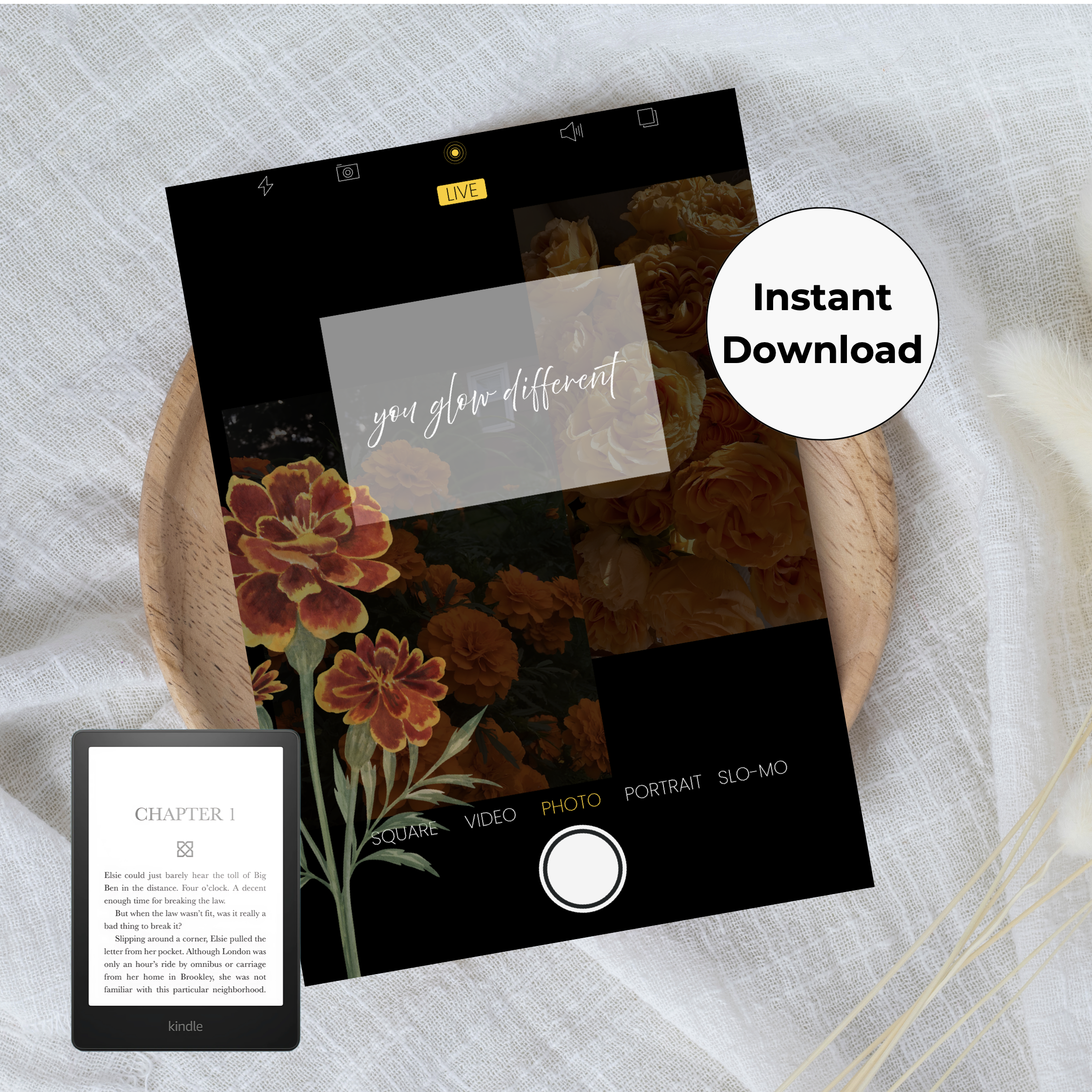 the light finds you first mockup preview