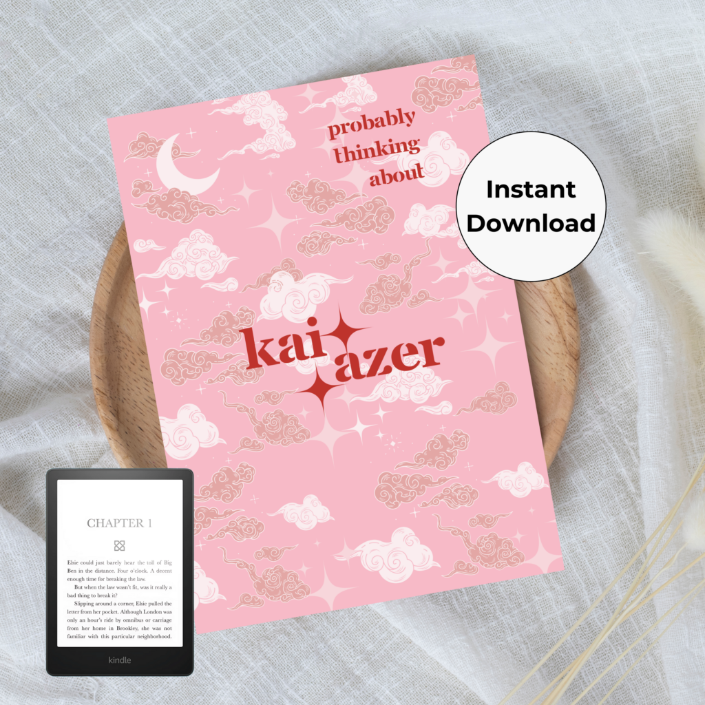 pink Kai Azer — printable Kindle insert