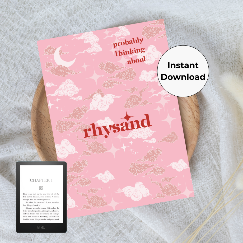pink rhysand — printable Kindle insert