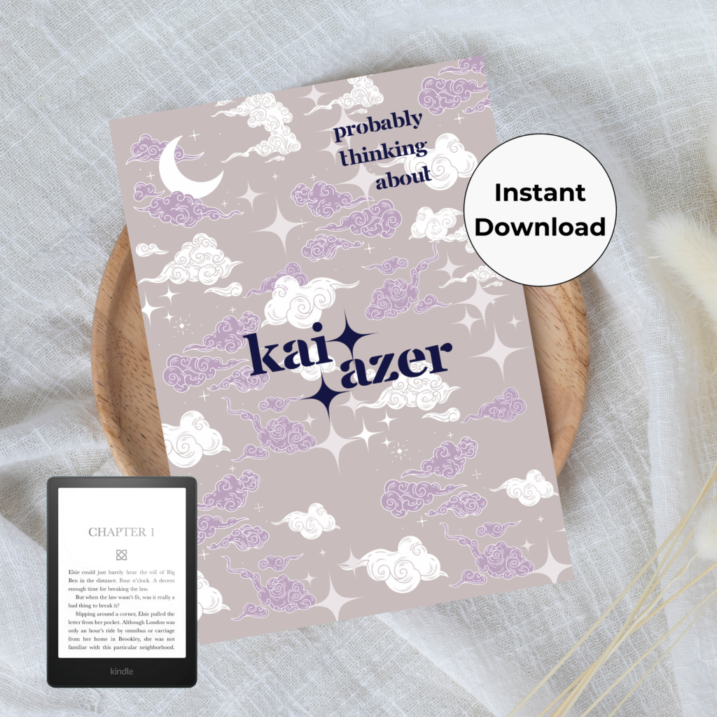 purple Kai Azer — printable Kindle insert