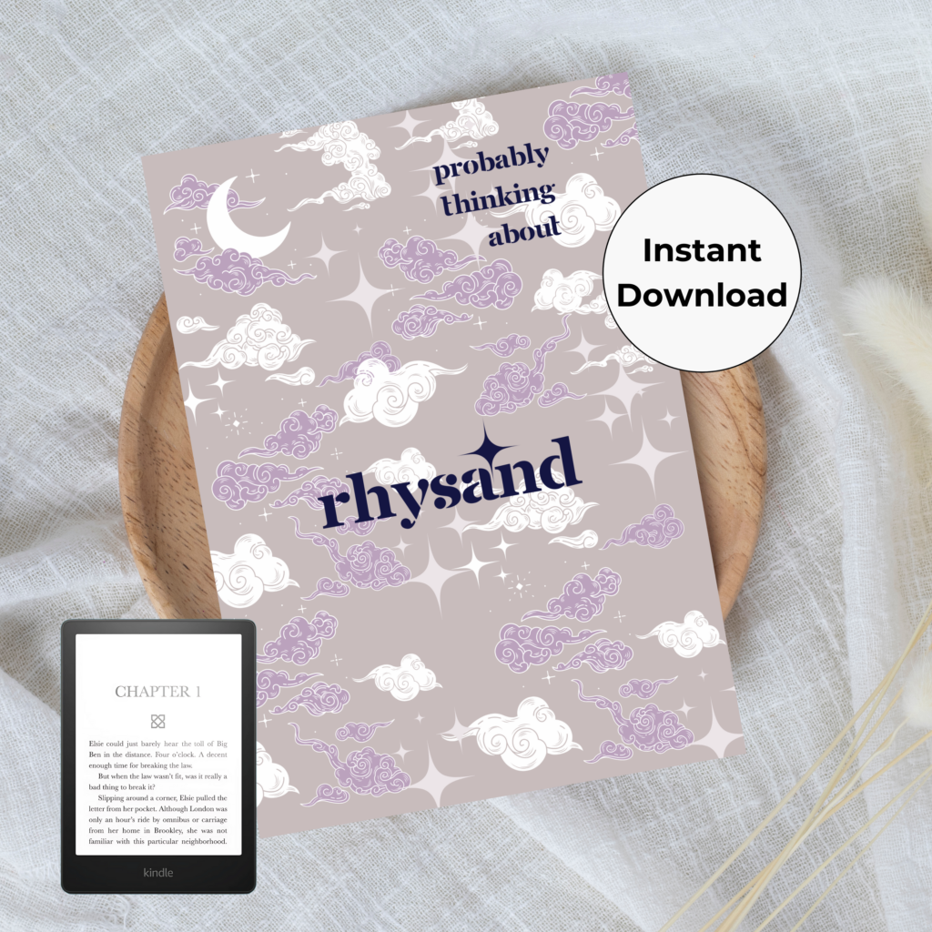 purple rhysand — printable Kindle insert