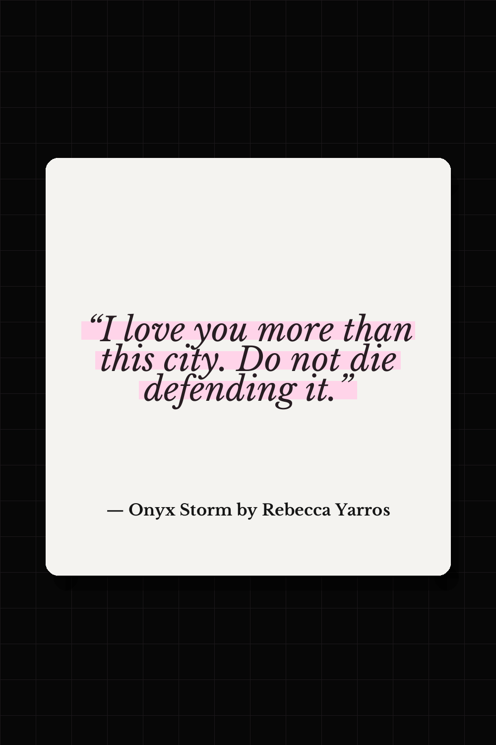 Onyx Storm by Rebecca Yarros quote