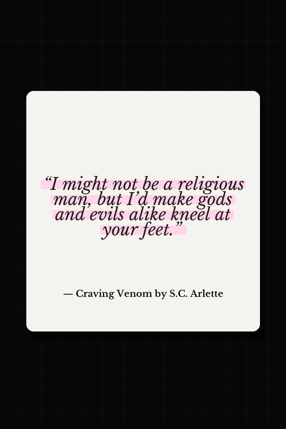 Craving Venom by S.C. Arlette quote