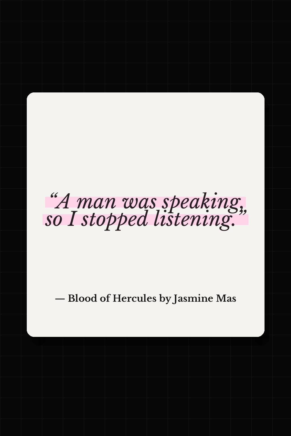 Blood of Hercules by Jasmine Mas quote