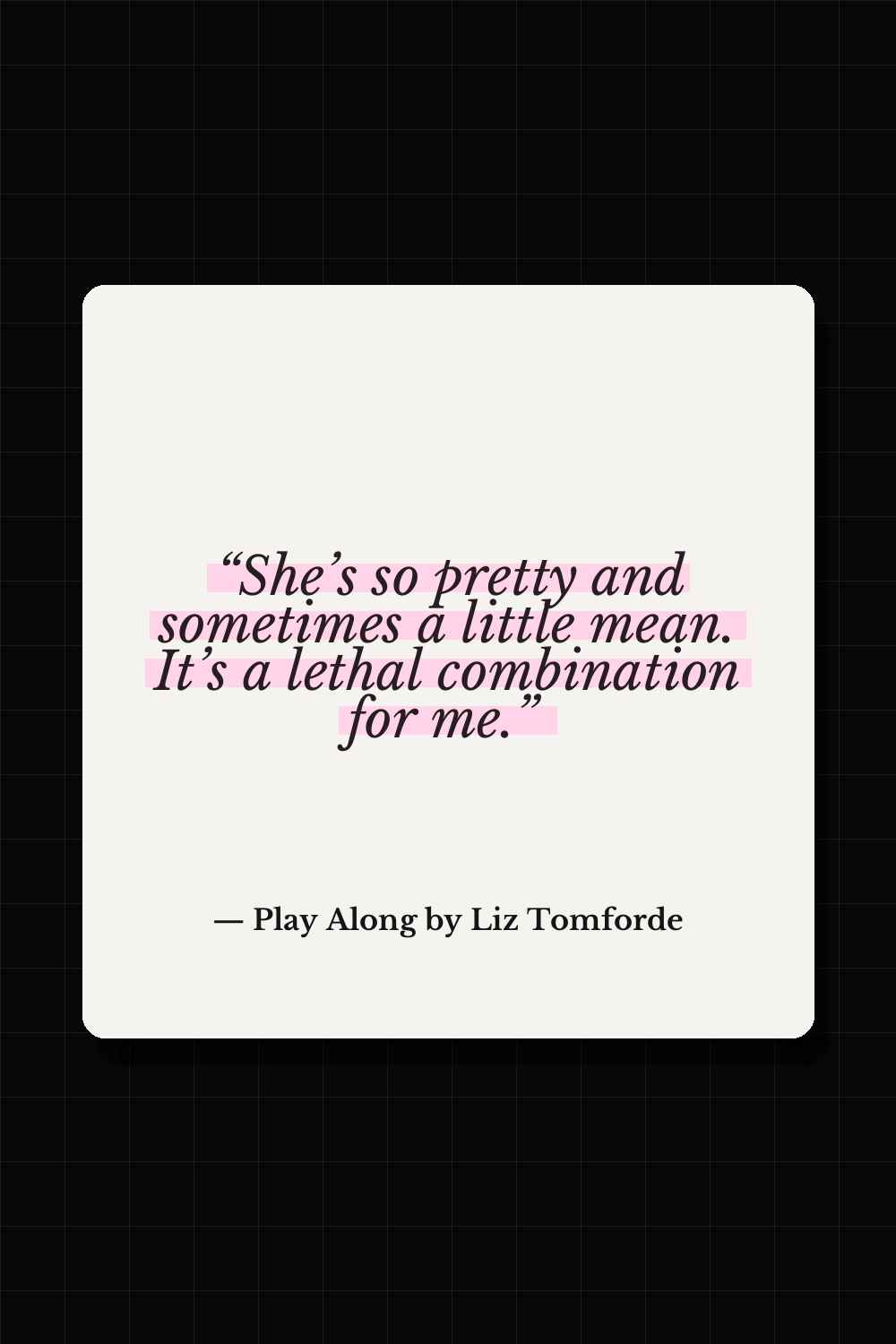 Isaiah Rhodes quote from Play Along by Liz Tomforde