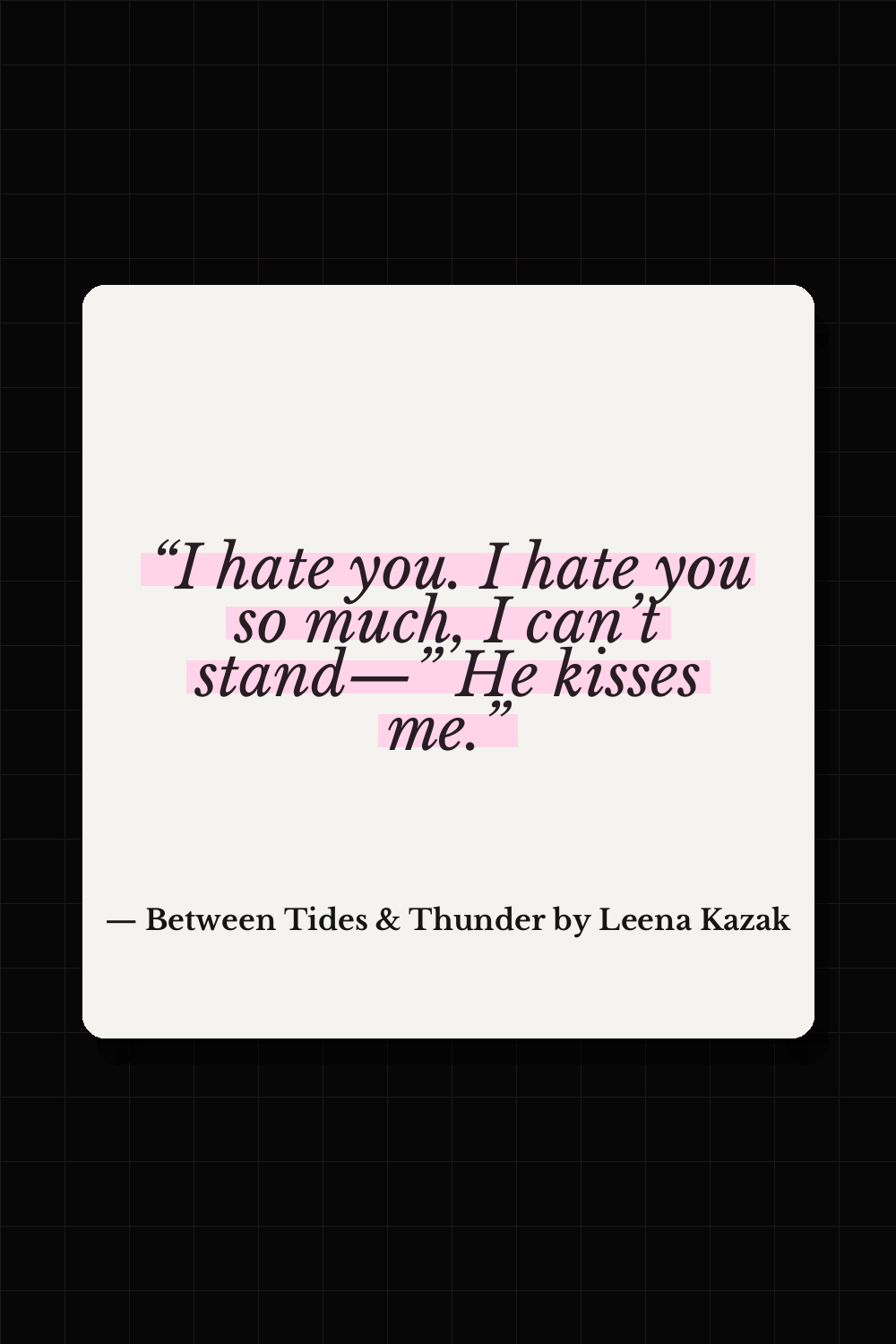 Zevayr quote from Between Tides & Thunder by Leena Kazak